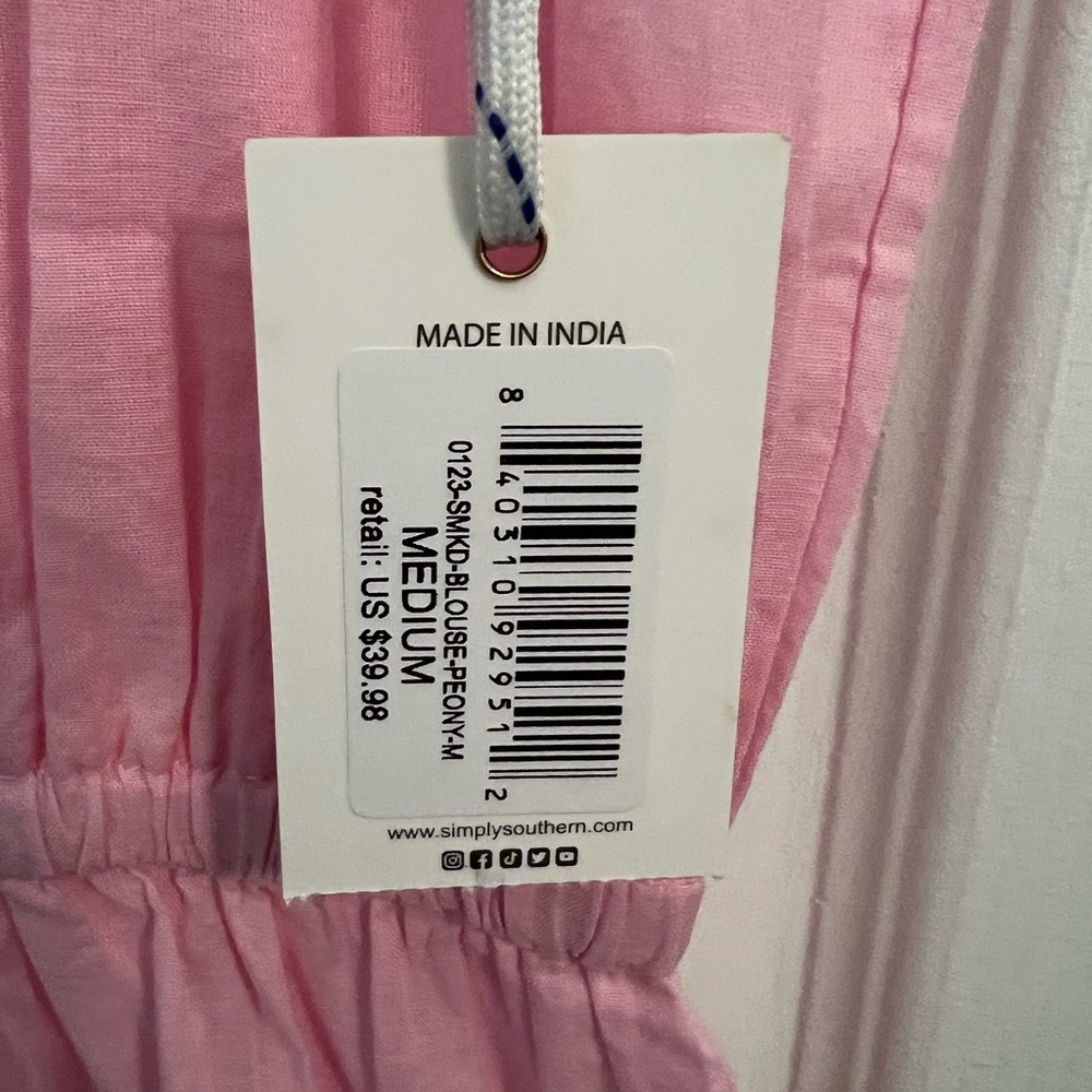Simply Southern Pink Ruffle Top - Picture 4 of 8